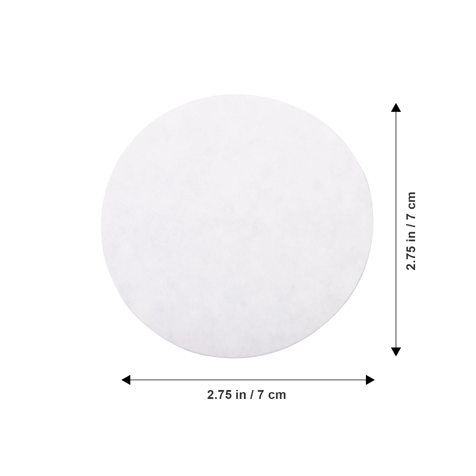 

100Pcs Filter Paper Premium Qualitative Medium Flow Rate 7cm Dia Discs for General Chemistry Experiment Separation