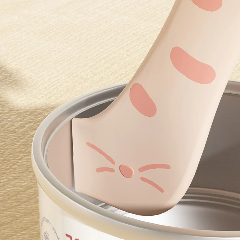 Neuer Cet Dosenverschluss für Katzenfutter, Modischer und Komfortabler Deckel mit Löffel für Hunde und Katzen, Frischhaltender Dosenverschluss mit Löffel – Detail 9