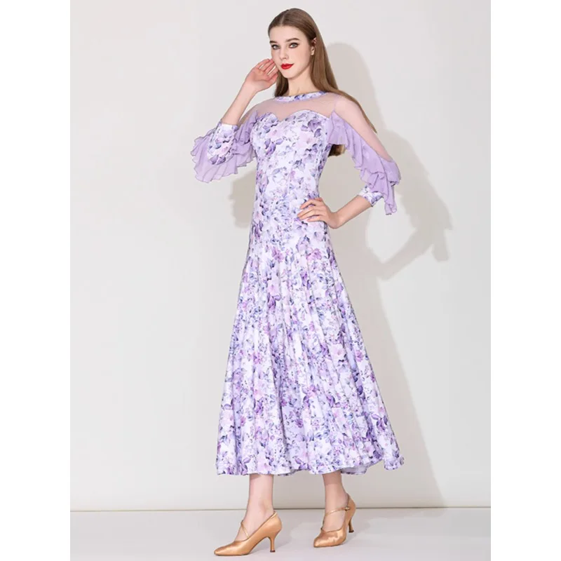 

Modern Dance Dress MY890 National Standard Dance Performance Dress Waltz Dance Dress