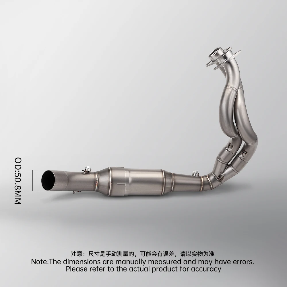 For ER6N ER6F Versys 650 Z650 Ninja 650 Moto Exhaust Escape Full System Carbon Fiber Muffler DB Killer Front Mid Link Pipe