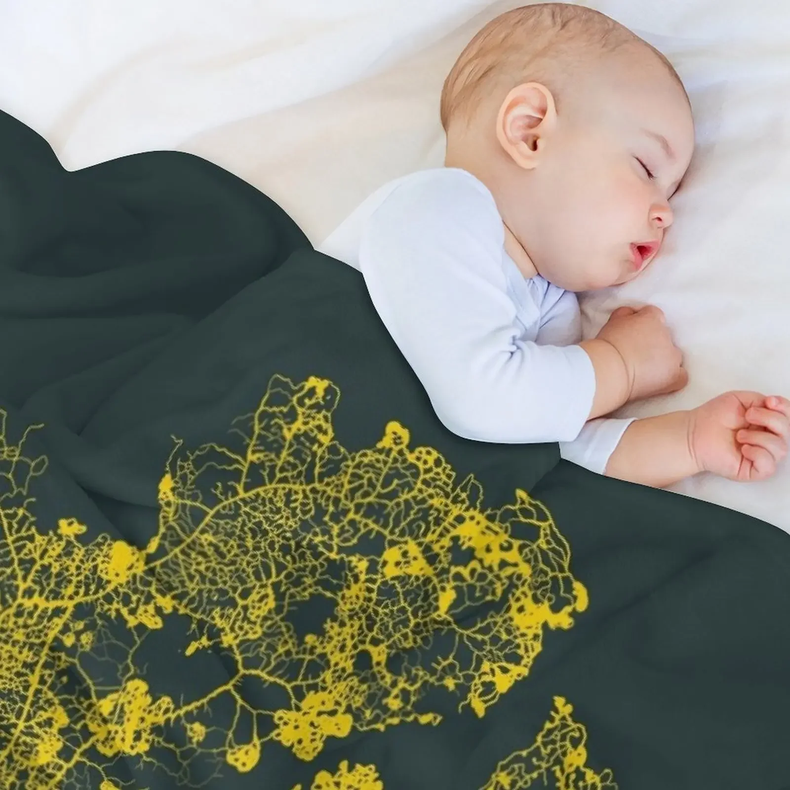 Physarum Polycephalum II Throw Blanket Single Decorative Sofas Bed covers Bed Blankets