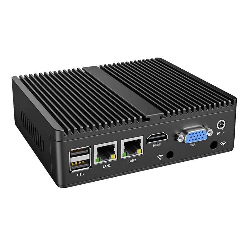 Imagem -04 - Mini pc Fanless Industrial Computador Desktop pc Home Linux e Ubuntu Wifi Lan Duplo Rs232 Rs485 Win10 11 Pro J4125 J1900 N2840 N2940