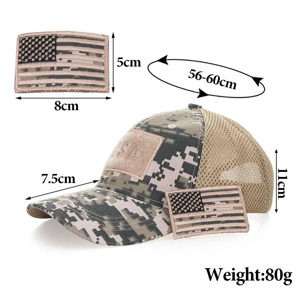 Fashion Men Sport Baseball Cap Outdoor Anti-UV Sun Cap Mesh Hat Peaked Cap Hiking Cap Fisherman\'s Hat Fishing Hat Trucker Hat