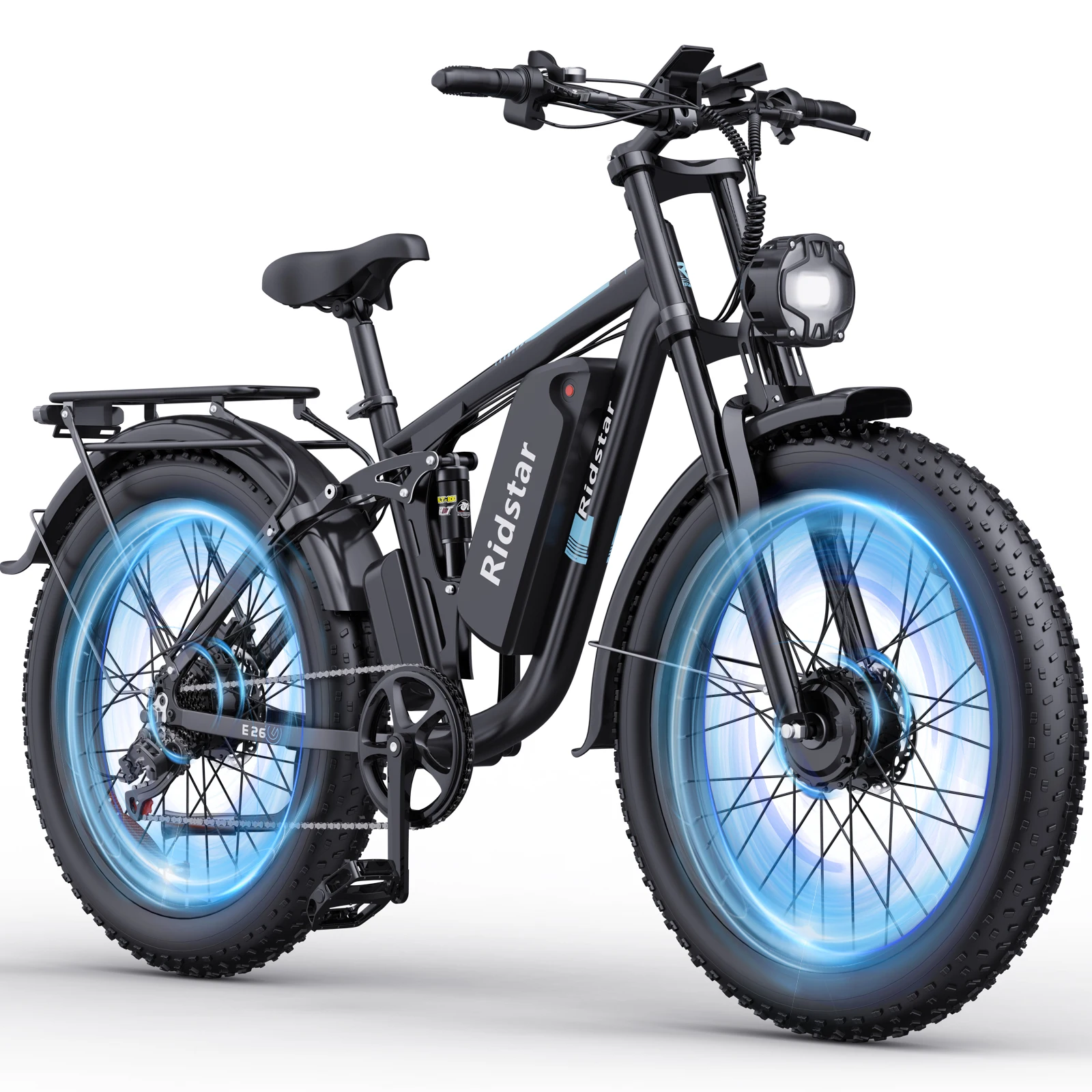 

Ridstar E26Pro 2000w 48V Dual Motor Electric Mountain Dirt Bike Lithium Battery Electric Bike Fat Tire Electric Bicycle E Bikes