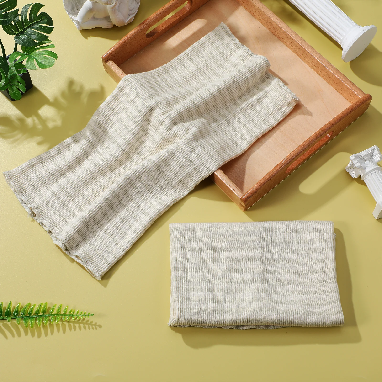 

3Pcs Cotton Baby Navel Band 34Cm Stripe Pattern Belly Wrap for Infant Warmth during Sleep Outdoor Use Diaper Change