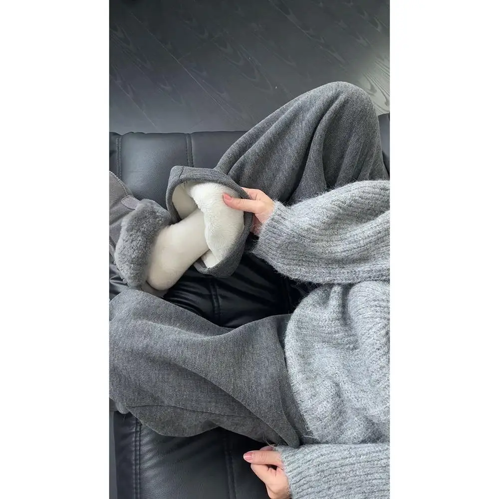 

Мужские брюки прямого кроя с флисовой подкладкой, широкие брюки-чинос, осенне-зимние, мягкие и уютные, прямые брюки для мужчин