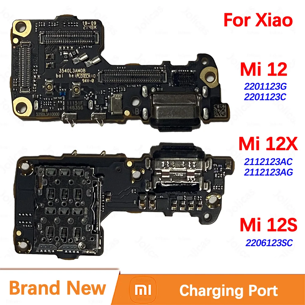 

100% новый оригинальный порт зарядки для Xiaomi Mi 12 12X 12S Mi12, быстрое зарядное устройство USB, док-станция Connect Flex 2201123G