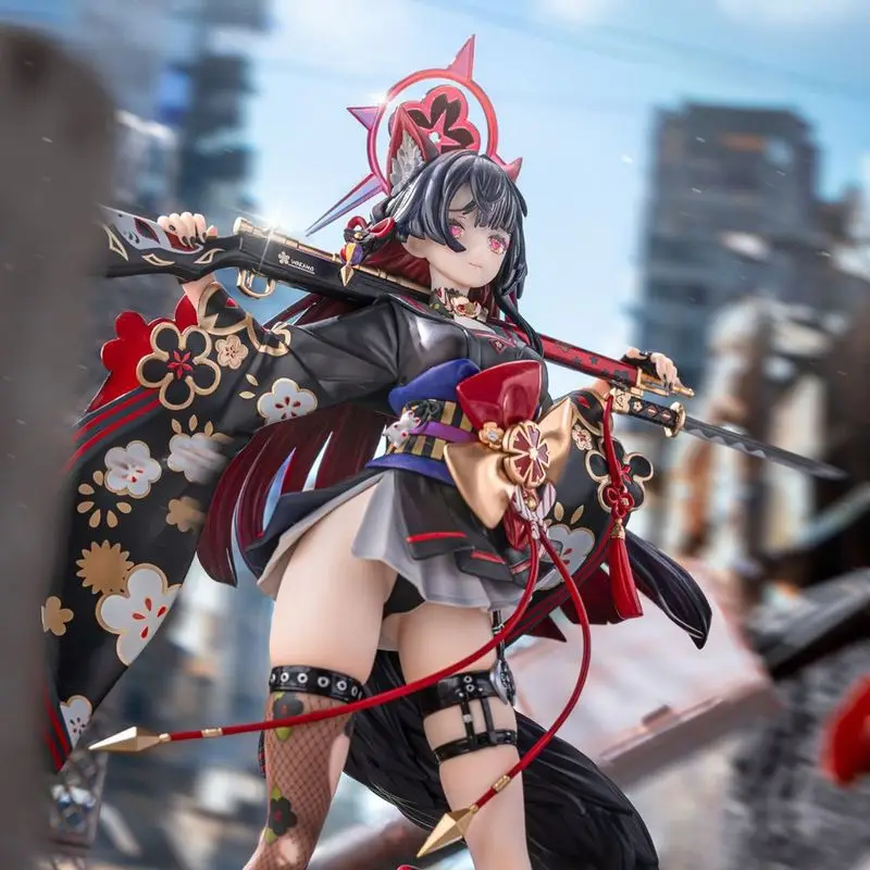 

New Sakazaka Wakana Kitsune Mecha Girl Anime Figure Collectible Statue Desktop Bookshelf Pc Case Ornament Anime Fans Gift Boxed