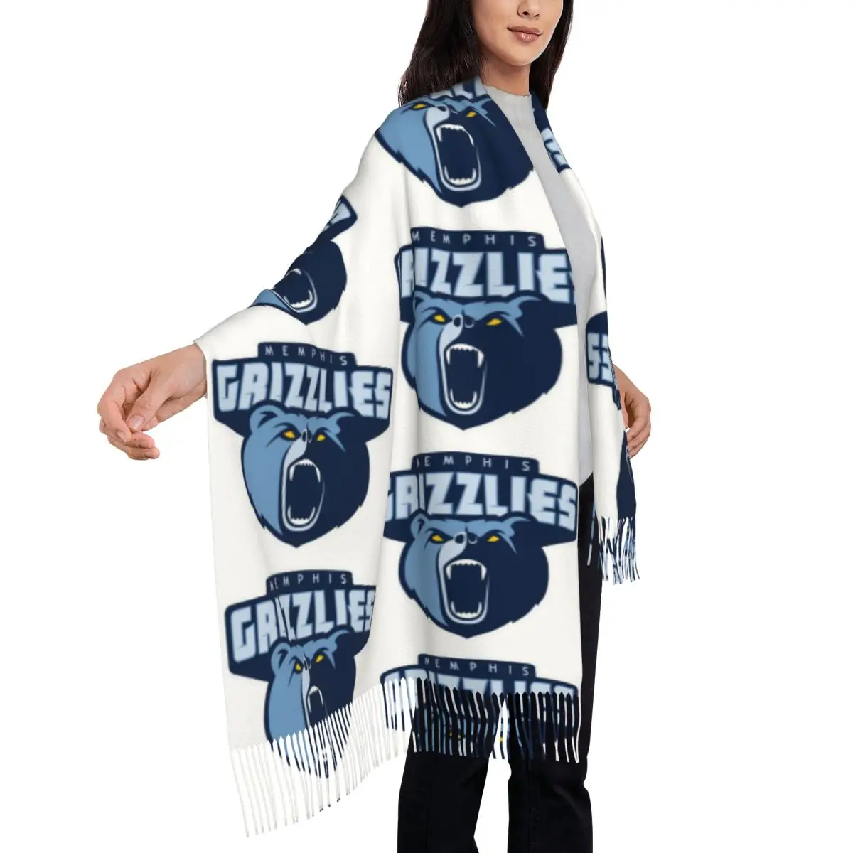 GrizzliesCity Scarf Tassel Scarves for Women Soft Warm Shawls and Wraps Large Fall Winter Shawl Wrap