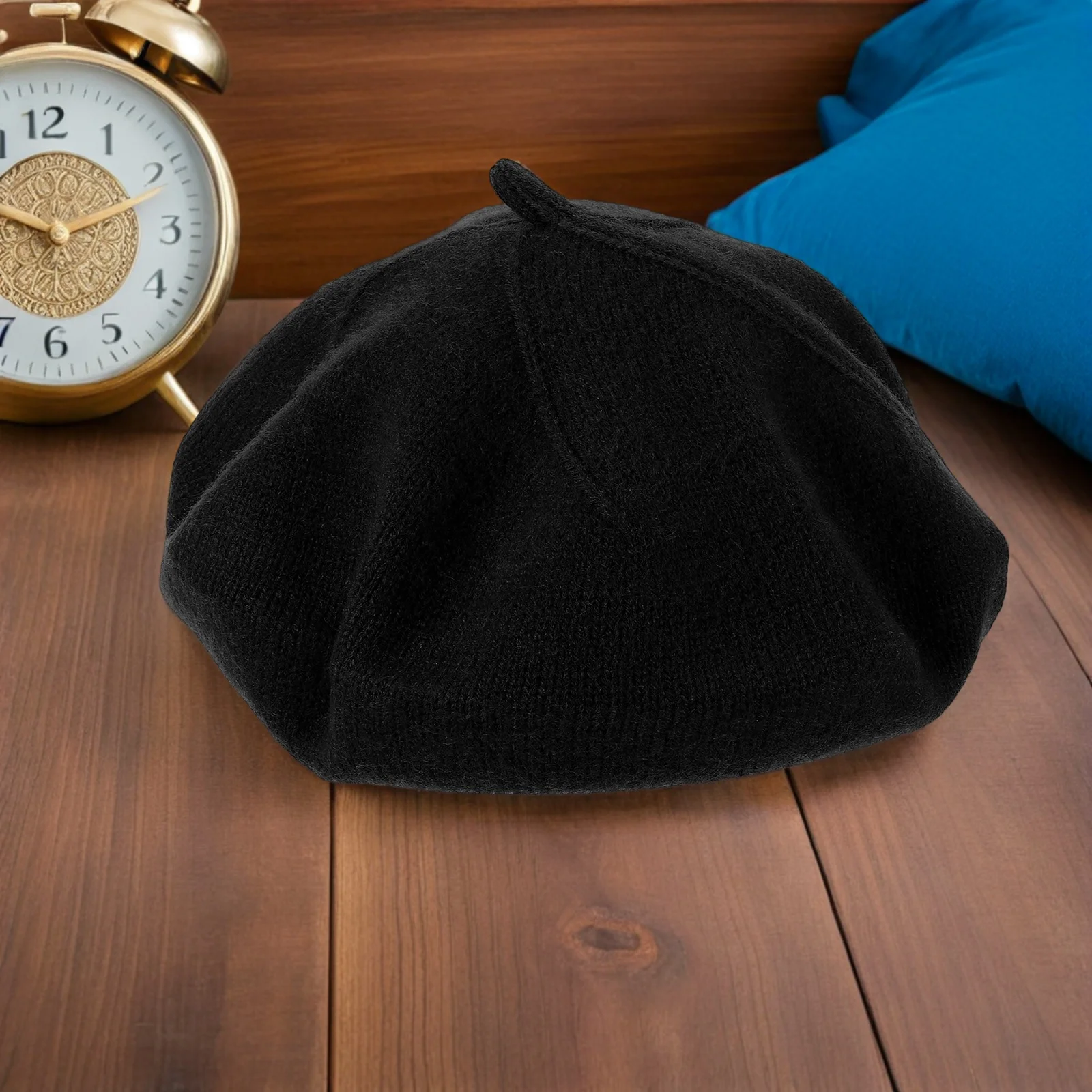 

Elegant Retro Beret Hat For Women Classic French Knit Cap Soft Warm Newsboy Hat Autumn Winter Vintage Wool Style