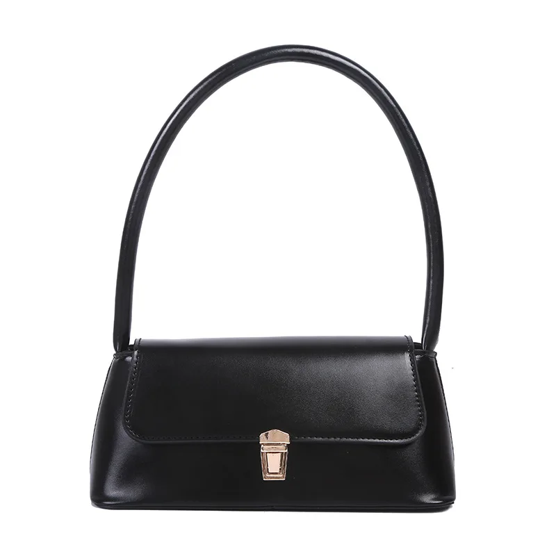 

New Arrival Hot Fashion Retro Women's Shoulder Bag Simple Solid Colour Handbag Vintage Underarm Bag