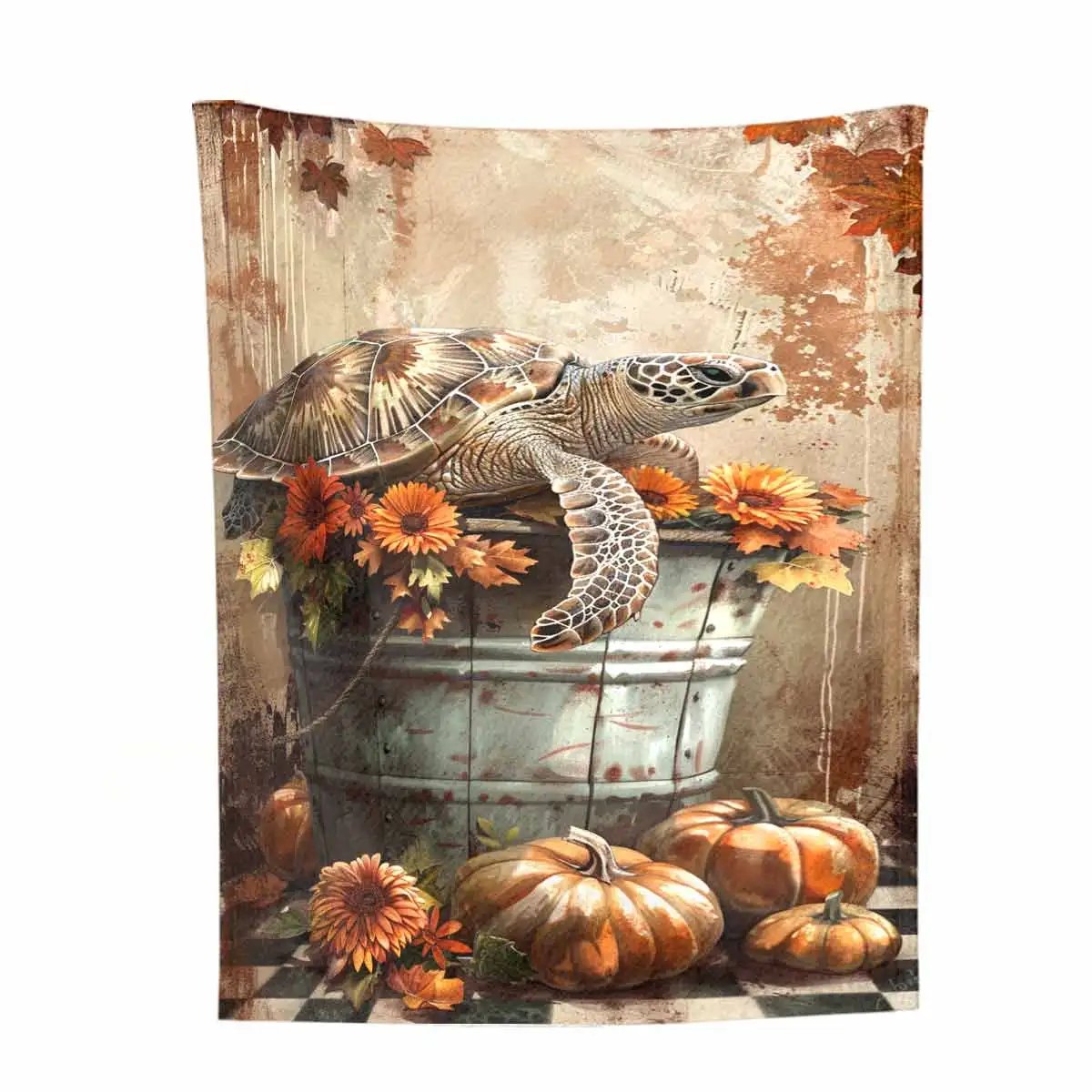 Turtle Ultra-Soft Flannel Blanket - Exceptional Warmth and Cozy Comfort for Perfect Home Decor: Sofa, Bedroom