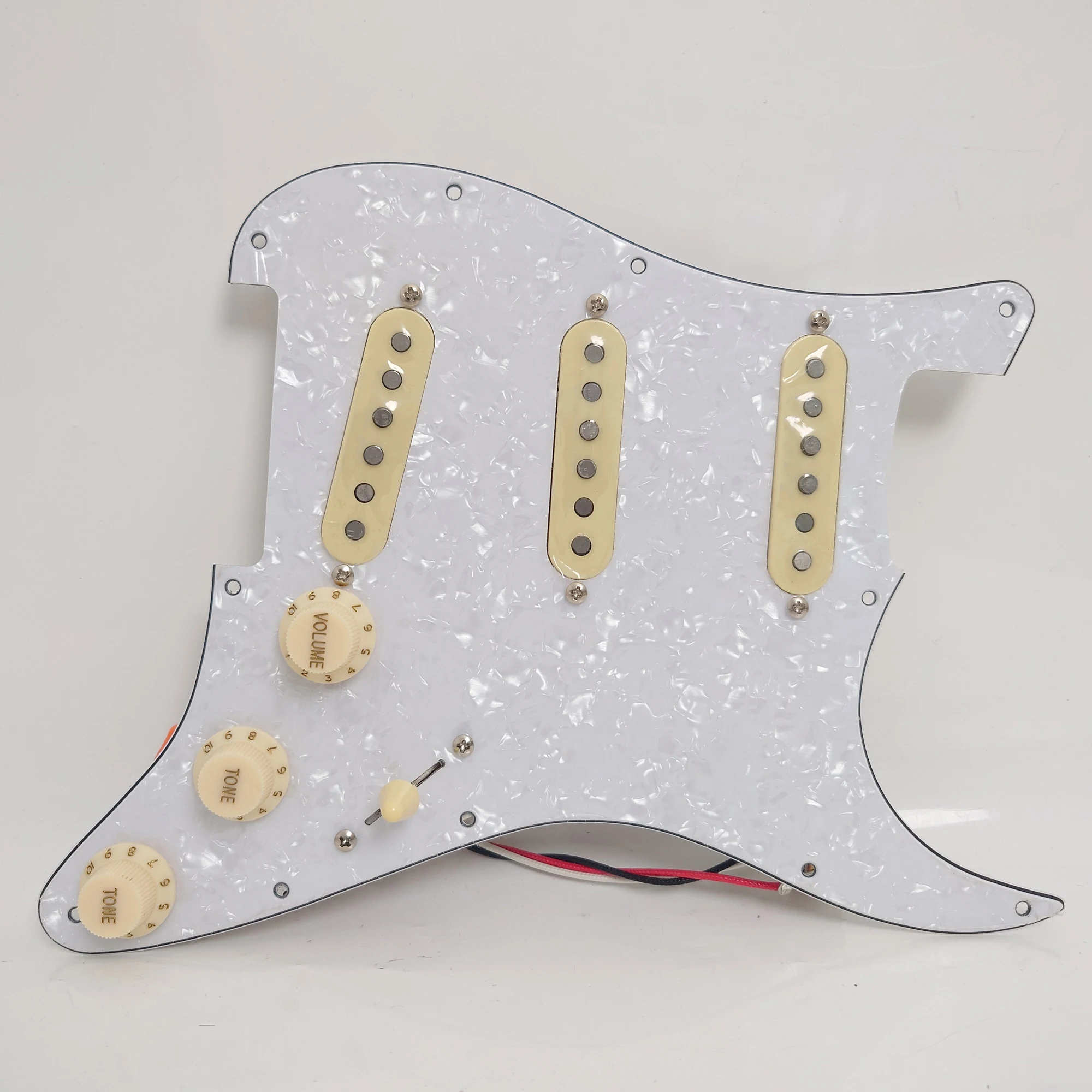 Pickguard pré-carregado para guitarra carregado SSS Alnico 5 captadores de bobina única para peças de reposição de guitarra elétrica ST