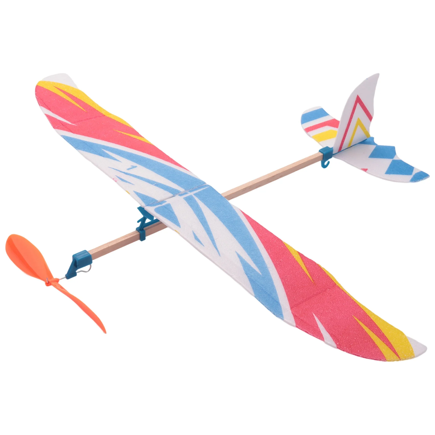 Elastic Rubber Band Powered DIY Foam Plane Model Kit, brinquedo educativo aeronave