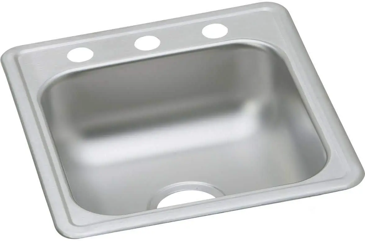 

Dayton Single Bowl Drop-in Stainless Steel Bar Sink, 17x19 Inches, ADA Compliant