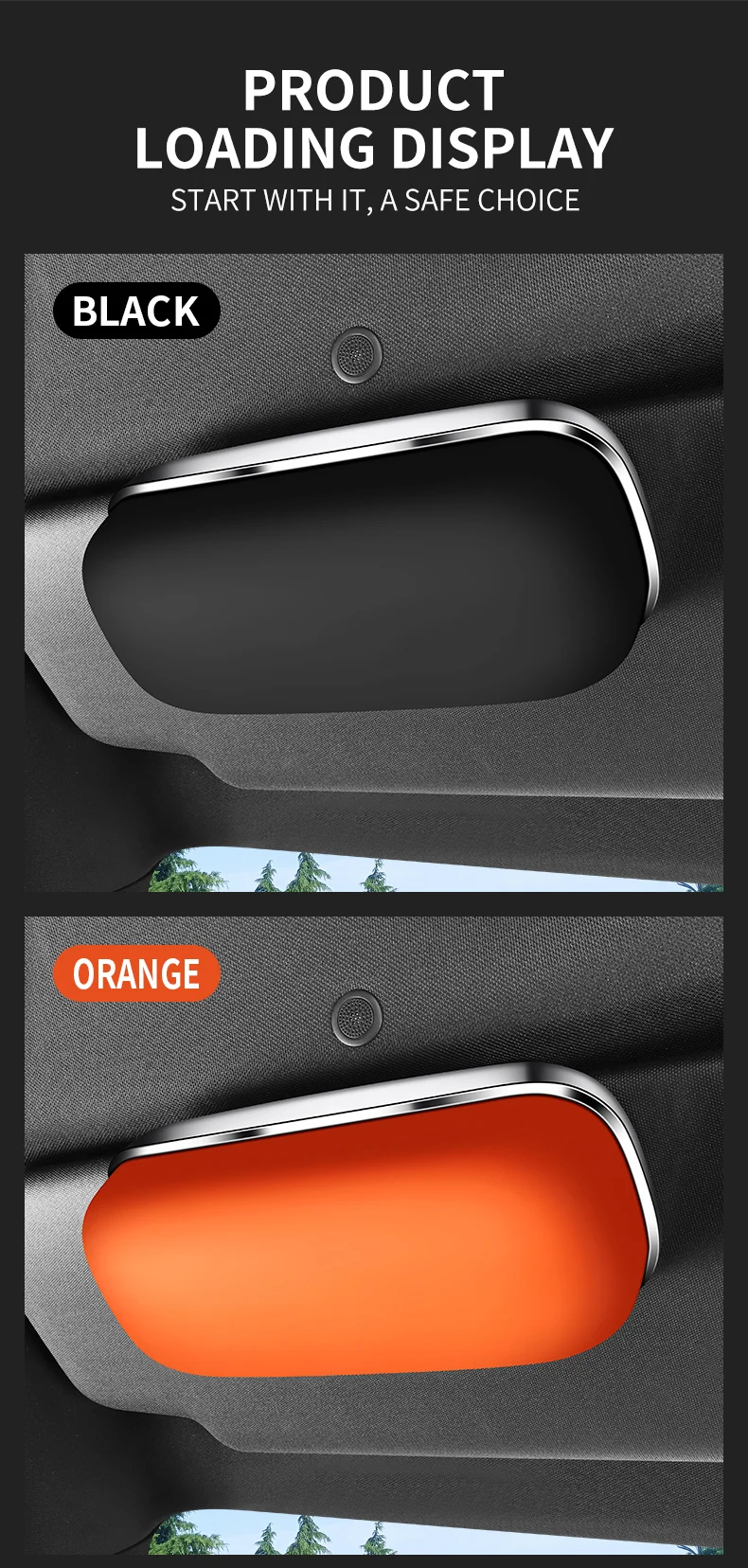 Auto-Brillenetui, Tragbarer Sonnenbrillenhalter fürs Auto, Innenraum-Brillenhalter, Sonnenschutzpanel – Detail 15