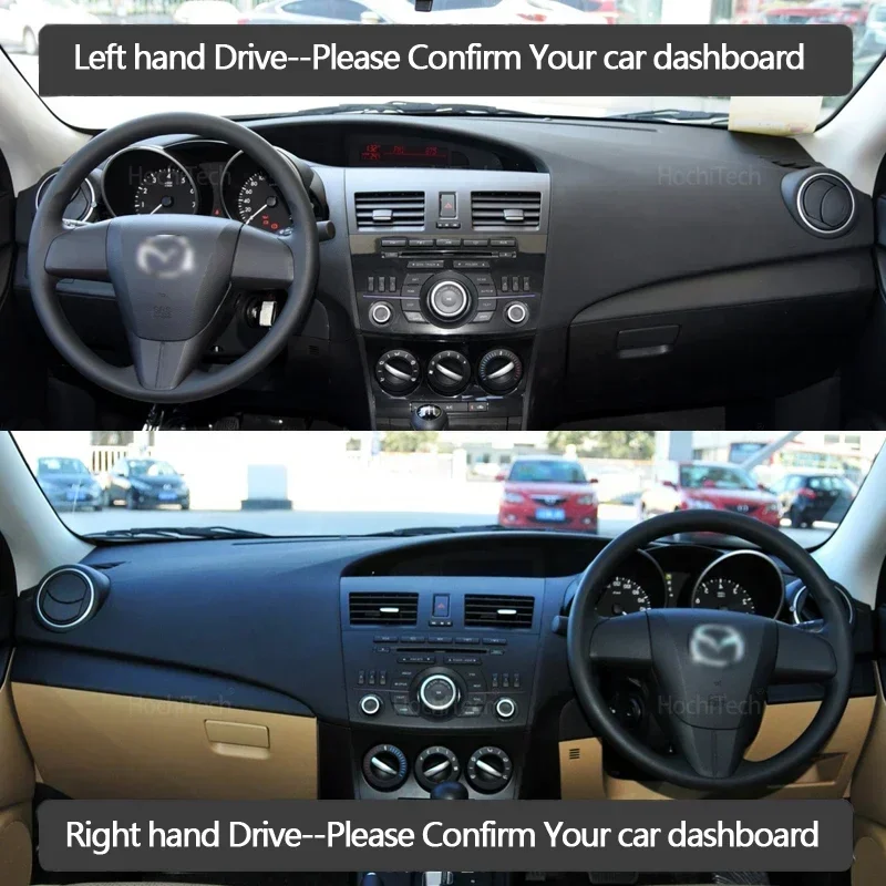 Car Dashboard Cover Avoid Light Pad Instrument Panel Mat Case Carpets for Mazda 3 Axela 2009 2010 2011 2012 2013 M3 BL