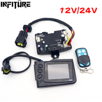 12V/24V Air Heater LCD Monitor Switch+Remote Control / Control Board For 5kw 8kw Car Truck Air Diesel Parking Heater Accessories