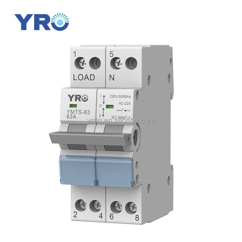 YRO 2P 40A MTS Dual Power Manual Transfer Isolating Switch Interlock Circuit Breaker