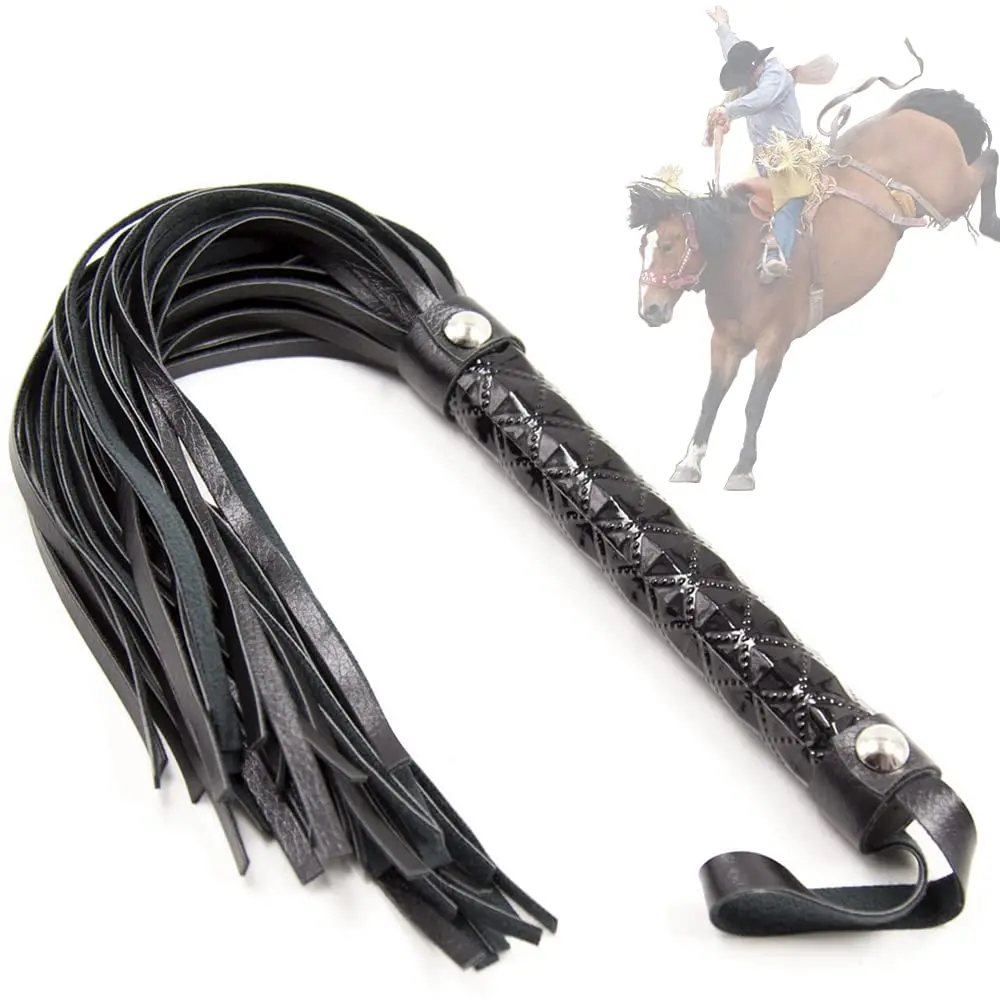 Horse Whip PU Leather Riding Crop Outdoor Training Racing Practice equestrrimanism Horse Crop