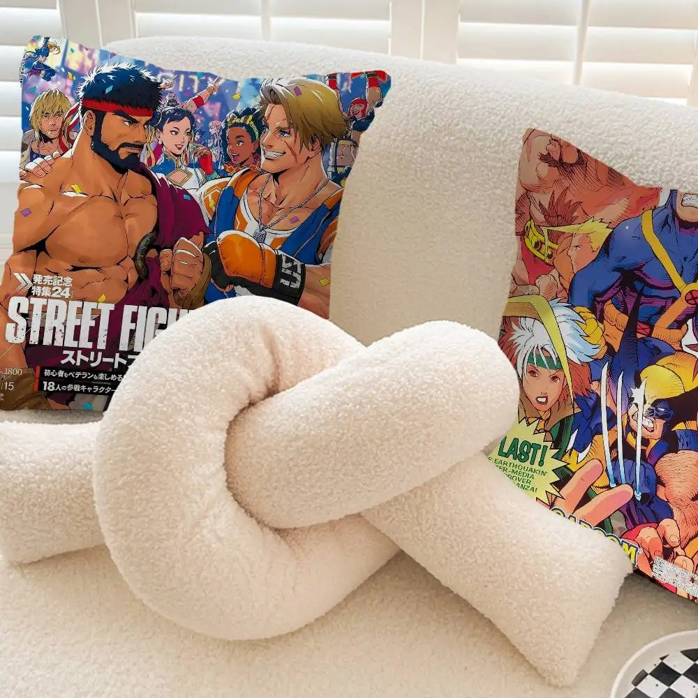 Street Fighter Pillow Cover Design cushion Cover decor Holiday Decorati