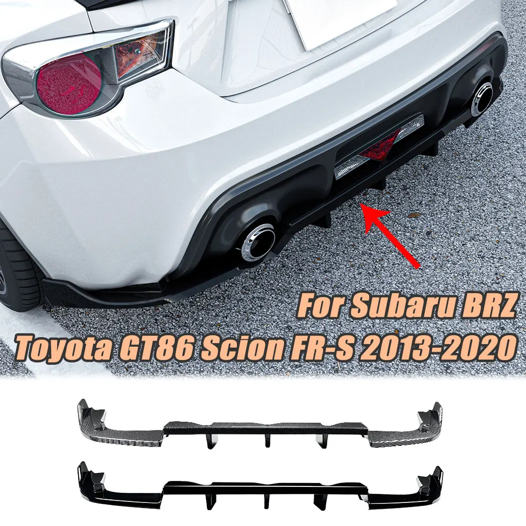 

Car Rear Bumper Rear Lower Lip Spoiler Diffuer For Subaru BRZ Toyota GT86 Scion FR-S 2013-2020 ABS Body Kits Exterior Modified