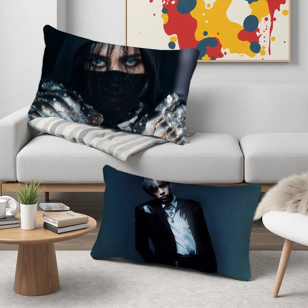 D-DPR Singer I-Ian Saint cushion cover Rectangle Pillow Case Printing Bedside Sofa Room Home Decoration Pillowcase