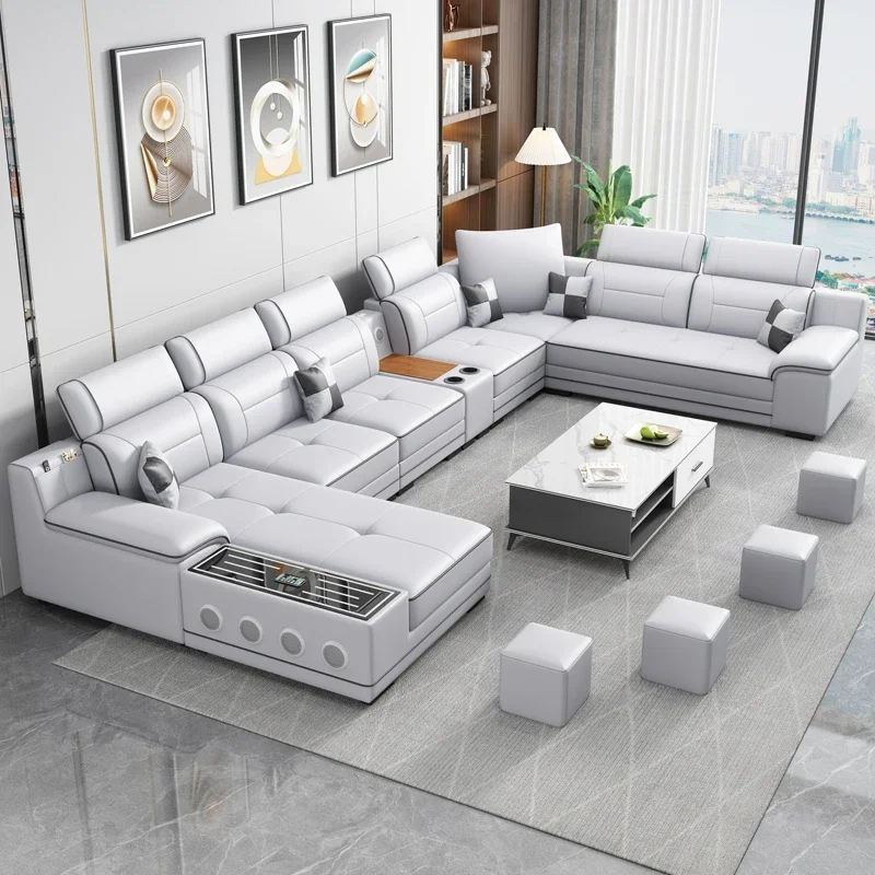 Seater Modern Sofa Ajustable Luxury Sectional Multifunctional Reclining Sofa Cushion Lazy Meubles De Maison Salon Furnitures