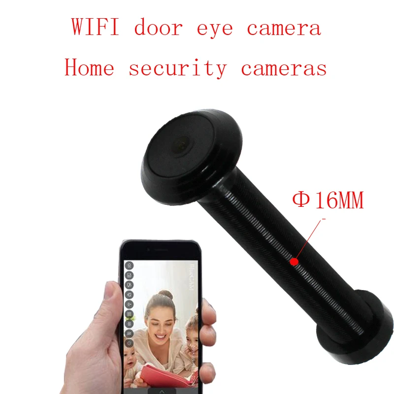 5G new tuya 16MM diameter wide-angle cat eye infrared night vision peephole WiFi doorbell camera