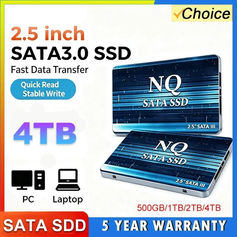 NQ High-Speed M.2 SATA3 SSD 500GB 1TB 2TB 4TB Internal Drive for Laptop Desktop PC - Storage Upgrade - New Original