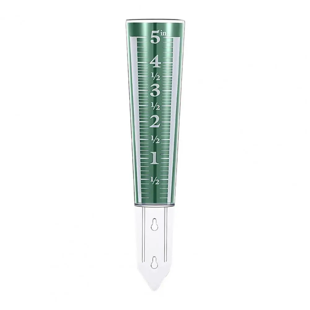 Rain Gauge Ps Material Landscaping Rain Gauge 5-inch Capacity Rain Gauge with Magnifying Scale Easy-to-read for Garden