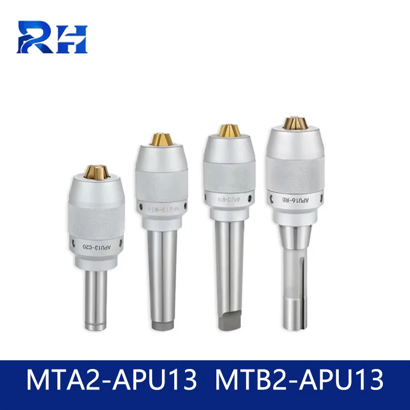

RH MTA2 MTB2 MT3 MT4 Apu13 APU16 Tool Holder APU Drill Chuck Series Precision CNC Lntegrated Self Tightening Lathe Tool Holder