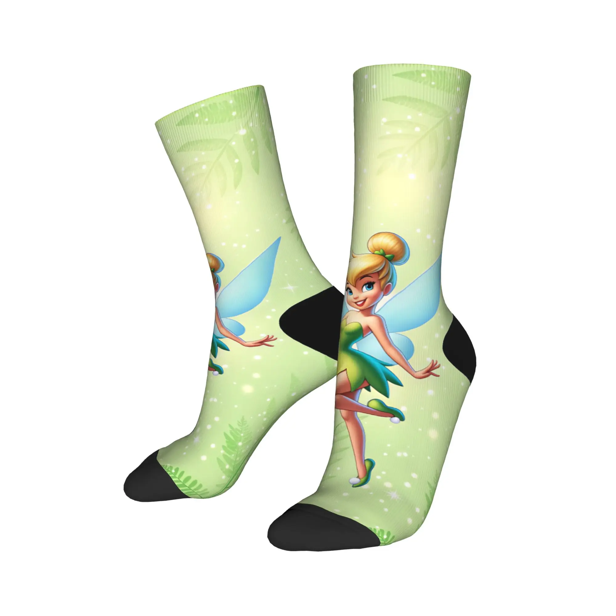 Tinker Anime Bells Stockings Men's  Socks Comfortable Kawaii Socks Winter Running Sports Non Skid Graphic Socks Birthday Present