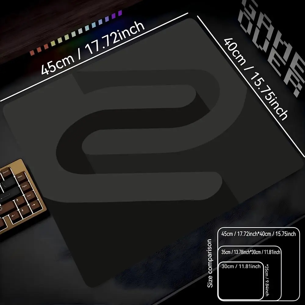 

Большой коврик для мыши для геймеров, серый, для киберспорта, черно-белый, резиновый, противоскользящий, для компьютера, офиса, для клавиатуры и мыши, настольный коврик