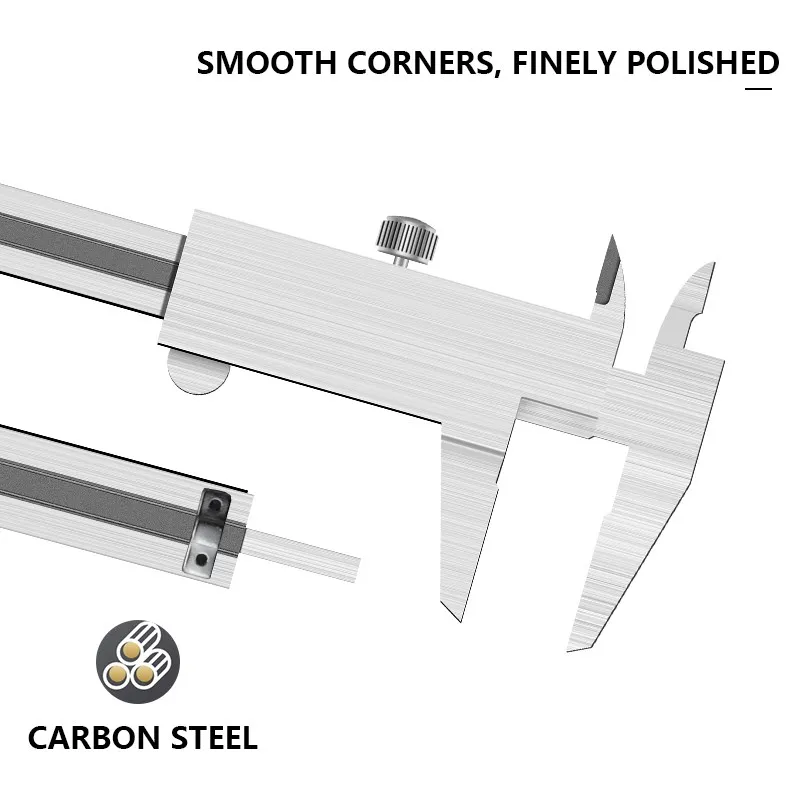 TULX Calretraités-Pied à coulisse en acier inoxydable, jauge de précision, outils de mesure, micromcirculation, 0-150mm, 0-200mm, 0-300mm, 0.02mm