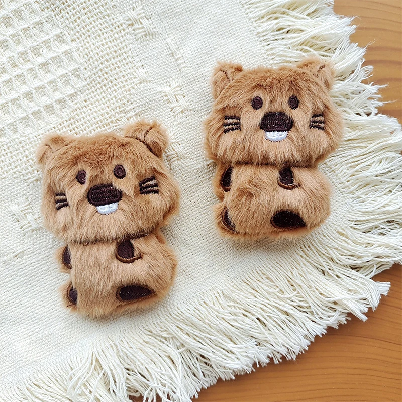 Cartoon Small Beavers Doll Brooch For Women Girls Clothes Badge Cute Animal Pins Fashion Backpack Decoration Accessories Gifts