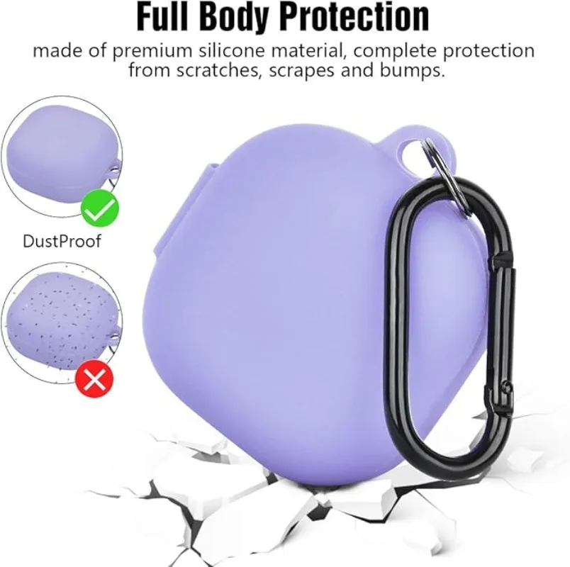 

Shock-Resistant Soft-Gel Protective Case - Durable with Lock Buckle For Redmi Buds 6 Play/6 Youth Edition/6 Lite
