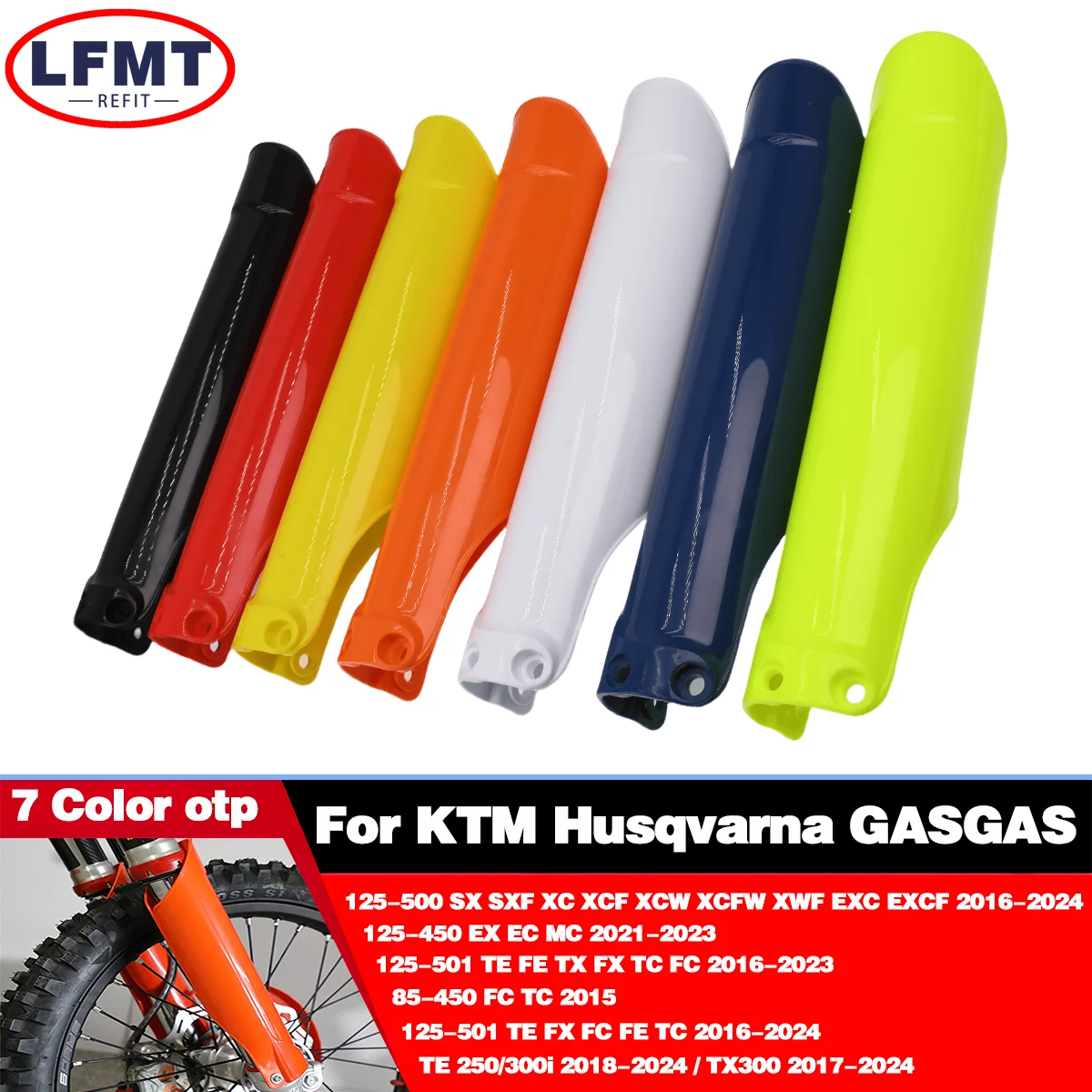 Motorcycle Accessories Front Fork Protector For Husqvarna 125-501 TE FE TX FX TC FC 2016-2023 Gas Gas 125-450 EX EC MC 2021-2023