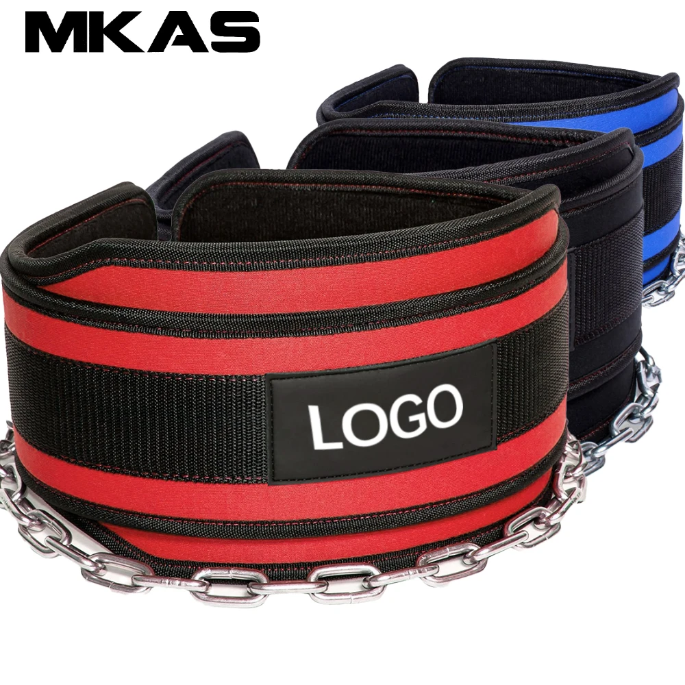 Pull Up Weight Belt with Chain GYM Workout Powerlifting Squat Belt Fitness Crossfit Exercise WeightLifting Heavy Duty Steel