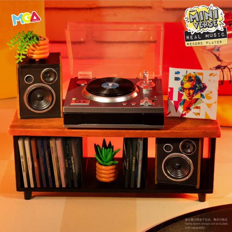 MGA Miniverse Real Music Vinyl Ball Blind Box Toys Real Music Vinyl Mystery Box Record Player Doll Gifts Collect Ornaments
