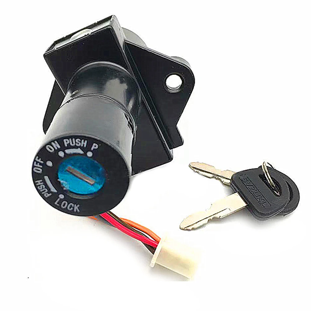 Motorcycle GN250 Electric Ignition Switch Fuel Gas Cap Cover Seat Key Lock for Suzuki Wangjiang GN 250 250cc WJ250