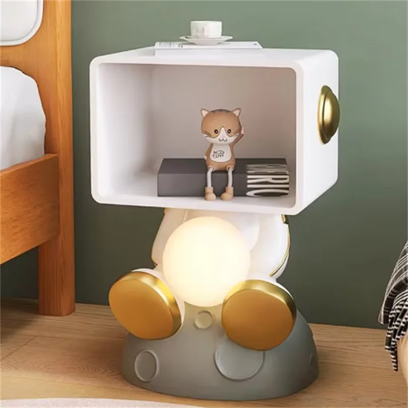 Nordic multifunktionale nachttisch cartoon kinderzimmer schlafzimmer integrierte schrank lagerung nachttisch lampe seite mehrere sätze o