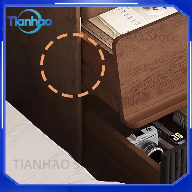 Modern Luxury Nightstand for Nordic Bedroom Furniture Storage Glamour Exquisite Bedside Table Trendy Delicate Quality Mesitas