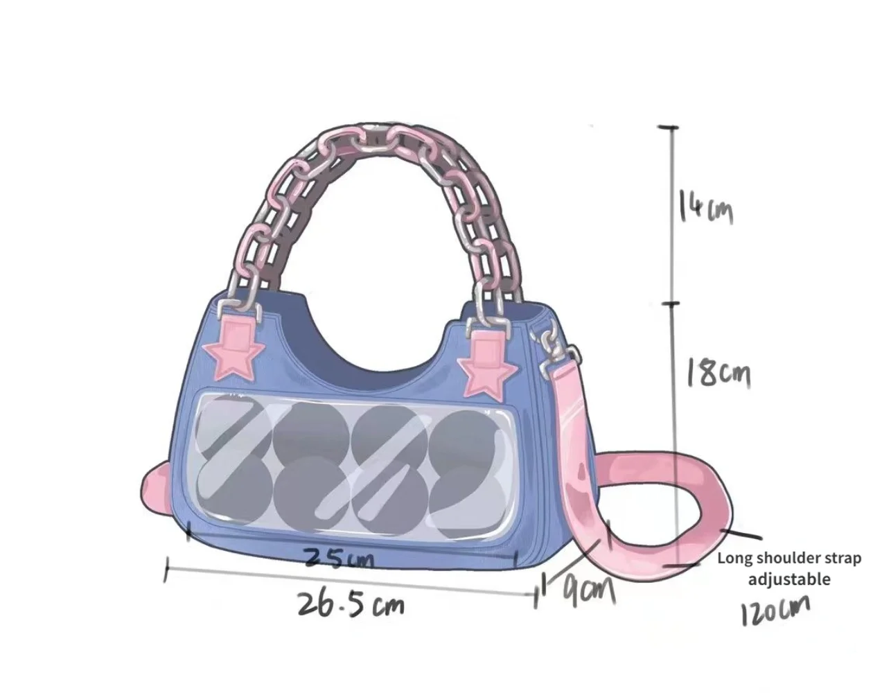 Crossbody Bag Daily 2024 New Original Middle Age Spicy Girl Y2K One Shoulder Japanese Handbag