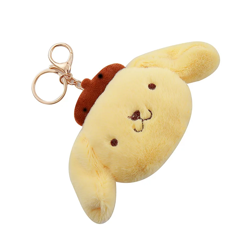 Sanrio Melody Kuromi Plush Keychain Cute Cinnamoroll Couple Gift Girl Bag Pendant