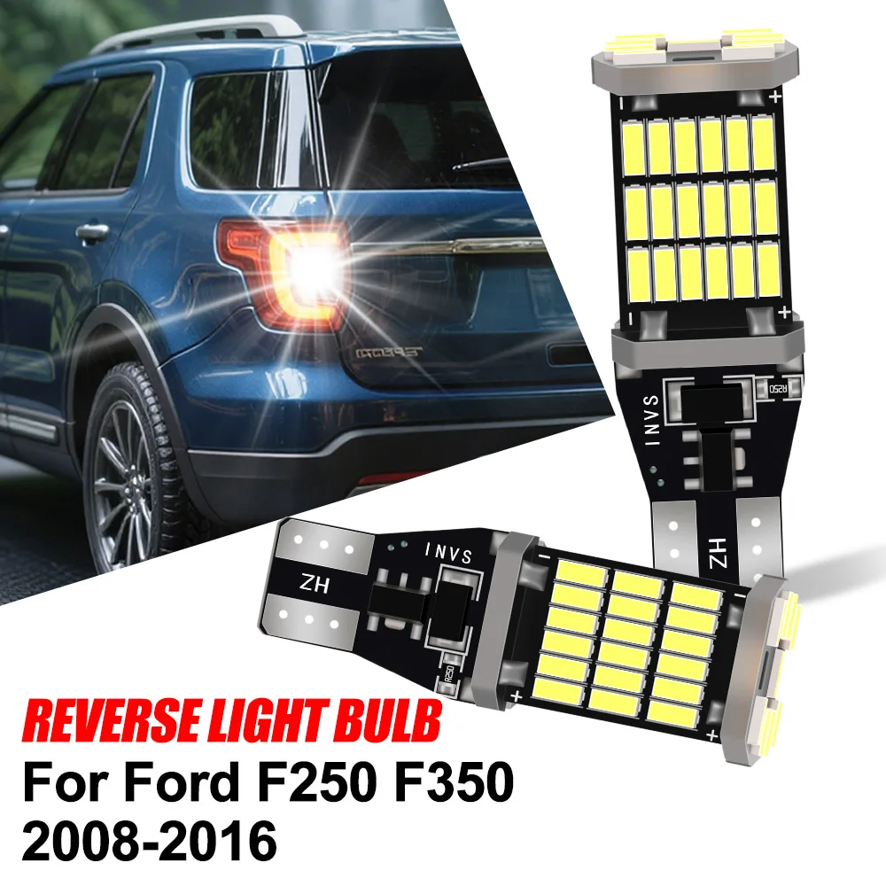 

2PCS T15 W16W Canbus Car LED Reverse Light 6000K CSP Chips For Ford F250 F350 2008-2013 2014 2015 2016 Backup Lamp Plug and Play