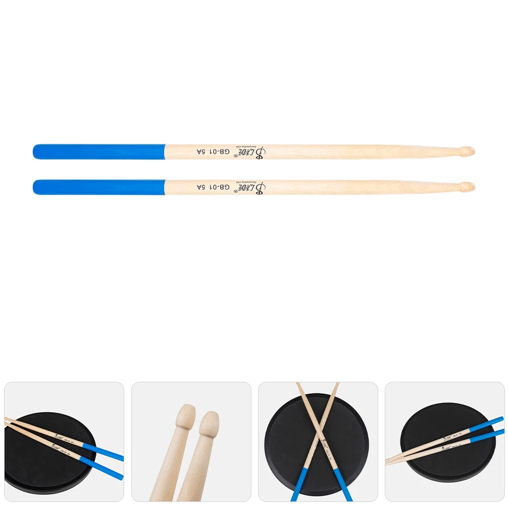 

Wooden Drum Sticks Durable Anti-Slip Practice Set Natural Wood Percussion Sticks Beginner Kids Friendly Classic Tenor Drum