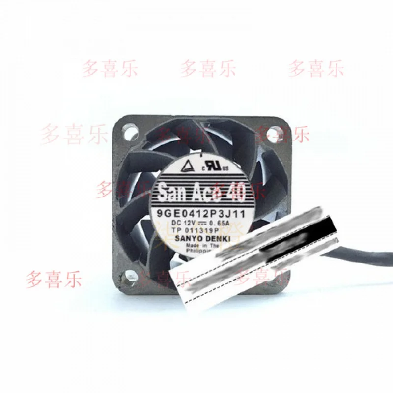 

EE for Sanyo 9GE0412P3J11 12V 0.65A 4CM 2-wire aluminum frame cooling fan
