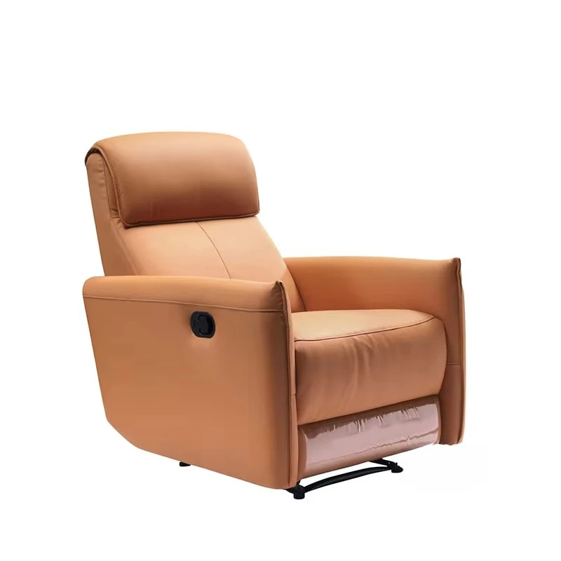 เฟอร์นิเจอร์บ้านสไตล์จีน เฟอร์นิเจอร์ห้องนั่งเล่นหนังทันสมัย โซฟาหนังปรับเอนได้ ผ้าคลุมโซฟาหนัง