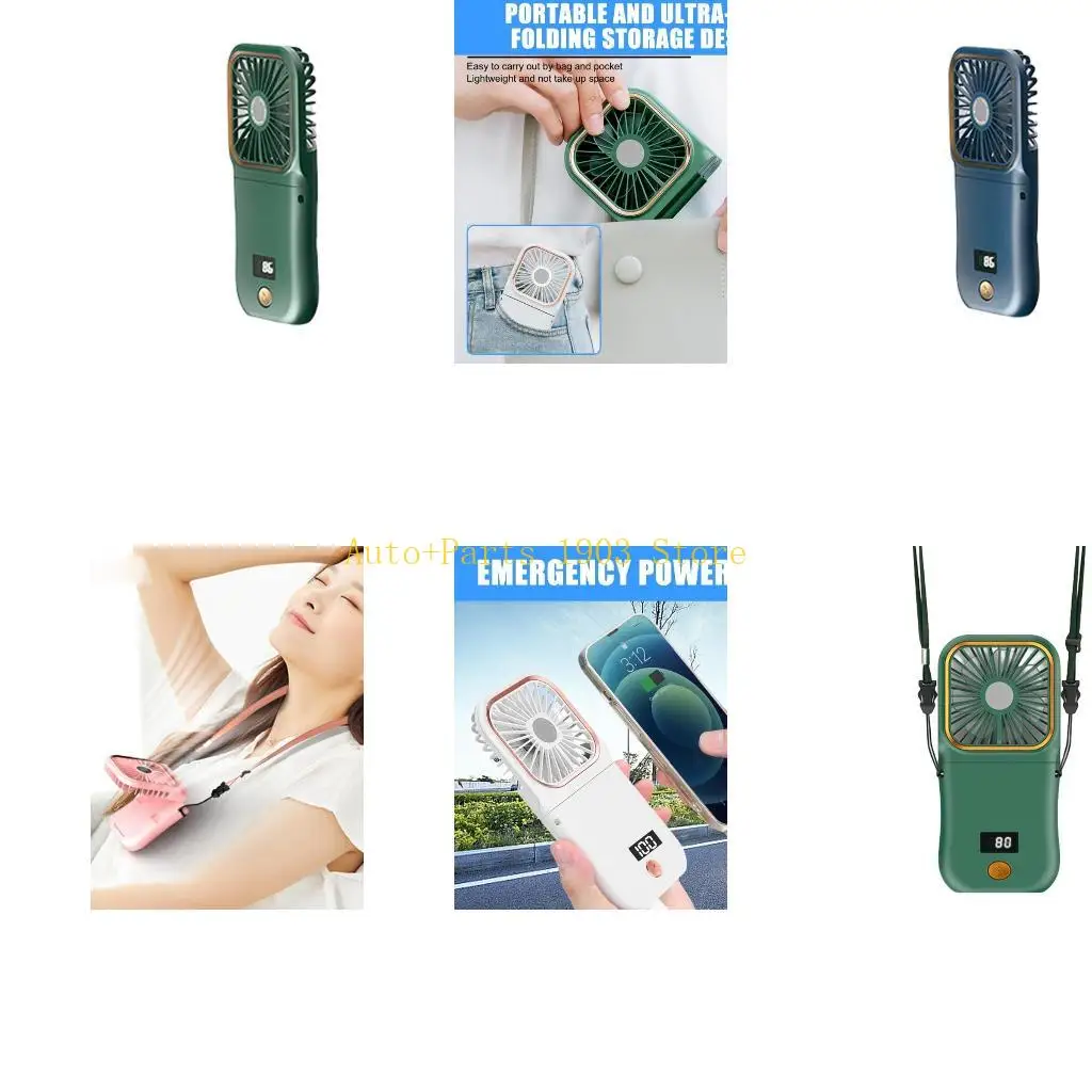 

E21C Small Battery Operated Fan,5 in 1 as Phone Holder,Handheld Fan,Desk Fan, USB Rechargeable Hand
